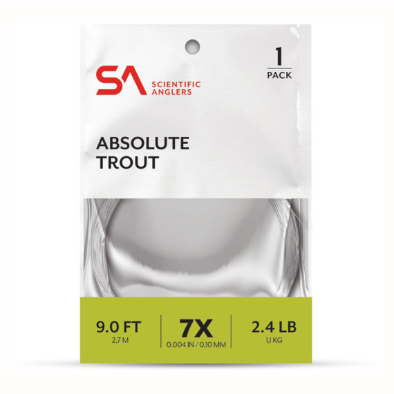 SA Absolute Trout Leader 3-pack 9\' i gruppen Krok & Småplock / Tafsar & Tafsmaterial / Färdiga Tafsar / Taperade Flugfisketafsar hos Sportfiskeprylar.se (134248r)