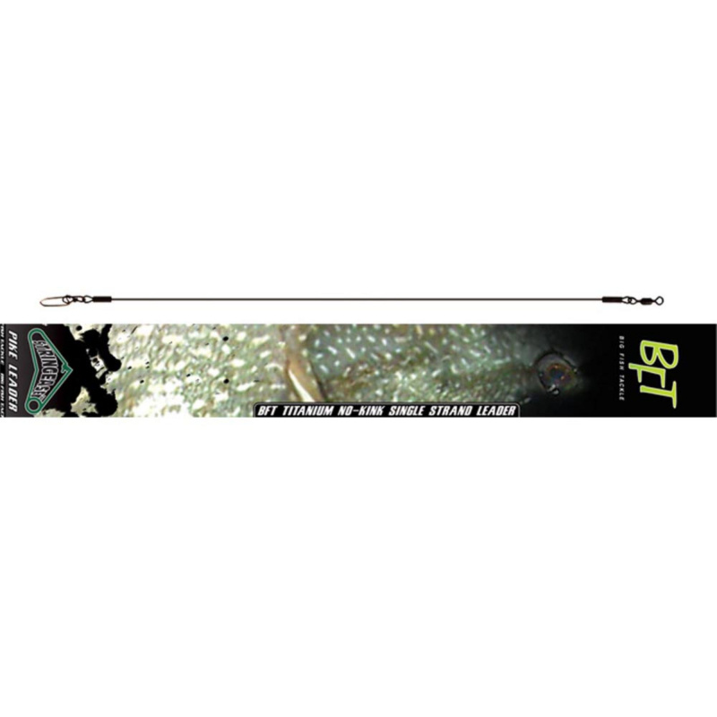BFT Stiff Jerkbait Leader Titanium, 12’