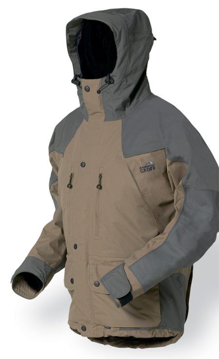 Geoff Anderson Dozer 3 Jacka (Brun/Gr�) i gruppen Kl�der, flytoveraller & skor / Jackor hos Sportfiskeprylar.se (03582r)