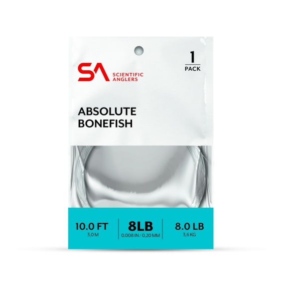 SA Absolute Bonefish Leader 10\' i gruppen Krok & Småplock / Tafsar & Tafsmaterial / Färdiga Tafsar / Taperade Flugfisketafsar hos Sportfiskeprylar.se (134491r)