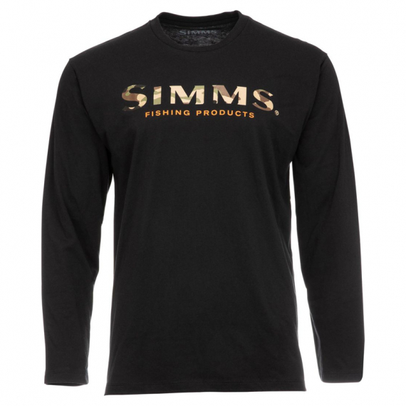 Simms Logo Shirt LS Black i gruppen Kläder & Skor / Kläder / Tröjor / Långärmade T-shirts hos Sportfiskeprylar.se (13626-001-30r)