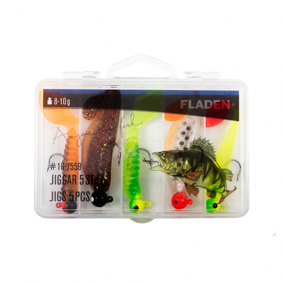 Fladen Jigs 8-10g 5pcs In Plastic Box i gruppen Fiskedrag / Betespaket hos Sportfiskeprylar.se (16-7559)