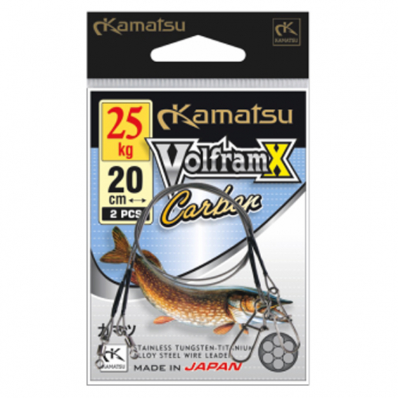 Kamatsu Volfram X Carbon (2-pack) i gruppen Krok & Småplock / Tafsar & Tafsmaterial hos Sportfiskeprylar.se (276020010r)
