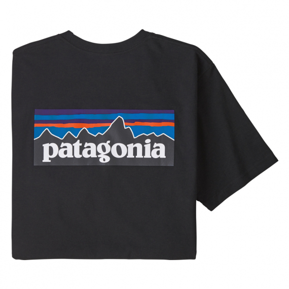 Patagonia M\'s P-6 Logo Responsibili-Tee Black i gruppen Kläder & Skor / Kläder / T-shirts hos Sportfiskeprylar.se (38504-BLK-Sr)