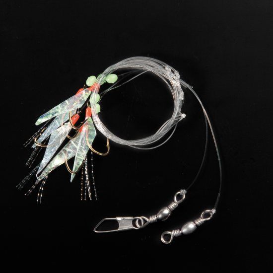 Ron Thompson Rig1 Herring Real Fish Skin 5 #8 Hooks Gold 0.30/0.40mm i gruppen Övrigt / Tillbehör / Häcklor hos Sportfiskeprylar.se (42604)