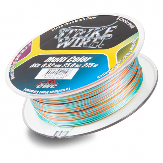 Strike Wire Multi Color X8. 0,32mm/25kg - 275m i gruppen Fiskelinor / Flätlinor & Superlinor hos Sportfiskeprylar.se (60-M032-02756)