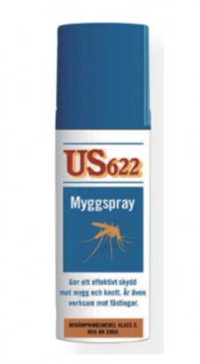 Myggmedel Spray US 622 (60ml) i gruppen Outdoor / Myggmedel & Myggskydd / Myggspray hos Sportfiskeprylar.se (778)