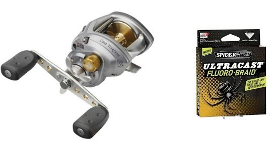 Ambassadeur Revo Toro 51-HS + Lina - Spiderwire Ultracast Fluoro-Braid i gruppen K�ptips hos Sportfiskeprylar.se (Ambrevo51hs-Lina)