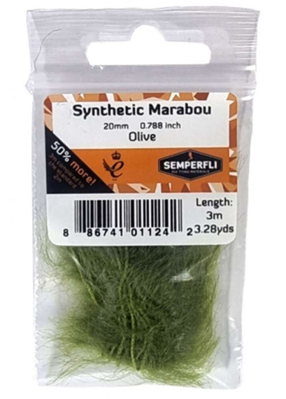 Semperfli Synthetic Marabou 20mm i gruppen Krok & Småplock / Flugbindning / Flugbindningsmaterial / Övriga Syntetmaterial hos Sportfiskeprylar.se (BMAR000BLKr)