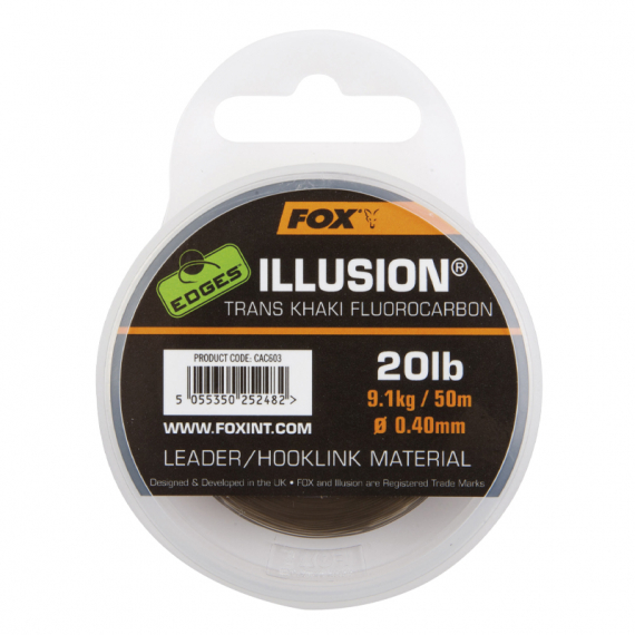 Fox Edges Illusion Flurocarbon Leader i gruppen Krok & Småplock / Tafsar & Tafsmaterial / Tafsmaterial / Tafsmaterial Fluorocarbon hos Sportfiskeprylar.se (CAC603r)