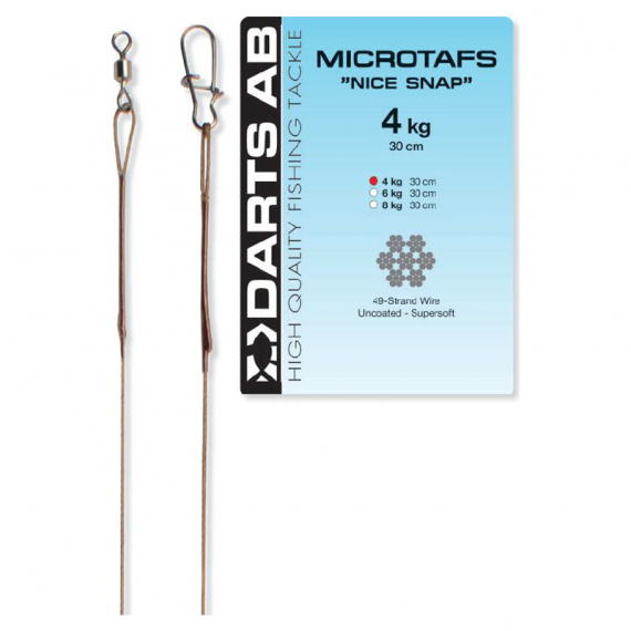 MICROTAFS/SP-30cm 6kg i gruppen Krok & Småplock / Tafsar & Tafsmaterial hos Sportfiskeprylar.se (H7002-06)