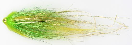 Gäddfluga på Tub - SH Green Gold i gruppen Fiskedrag / Flugor / Gäddflugor hos Sportfiskeprylar.se (HF1503-6)