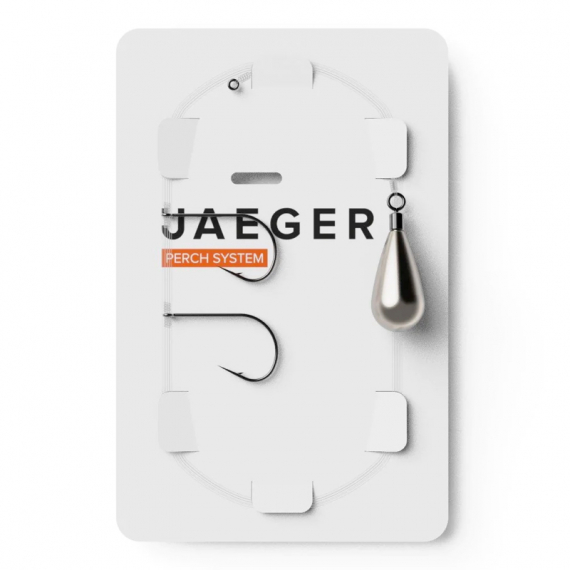 Jaeger Drop-Shot Rig (2 Hooks) i gruppen Krok & Småplock / Färdiga Riggar / Färdiga Abborriggar hos Sportfiskeprylar.se (PRC-DRO-1)