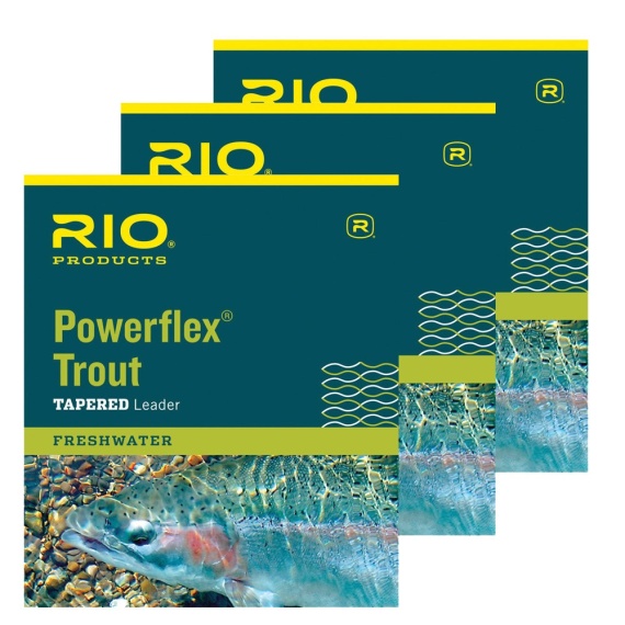 Rio Powerflex TroutLeader 9ft 3-pack i gruppen Fiskemetoder / Flugfiske / Tafsar & Tafsmaterial / Färdiga Flugfisketafsar / Taperade Flugfisketafsar hos Sportfiskeprylar.se (RP24634r)