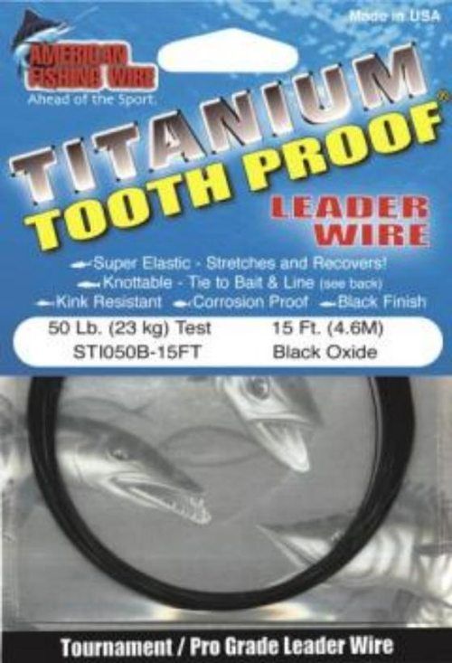 Titanium Tooth Proof, tafsmaterial i gruppen Mete & Specimenfiske / Linor & Tafsmaterial hos Sportfiskeprylar.se (TITANIUMTPr)