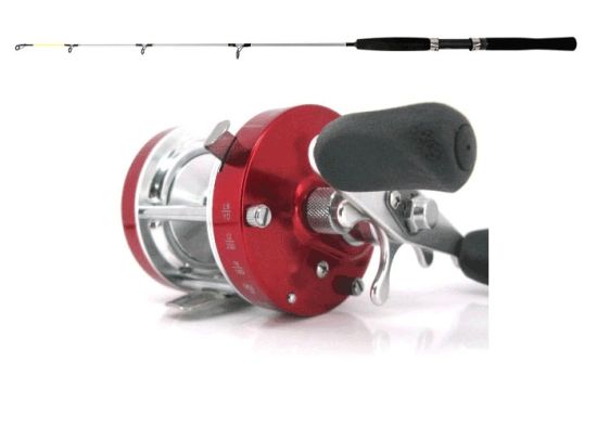 Ismeteset - Viking Pike 120 cm + CL-40 rulle i gruppen Vinterfiske  / Ismeteset hos Sportfiskeprylar.se (Vikingpikeismetekit)
