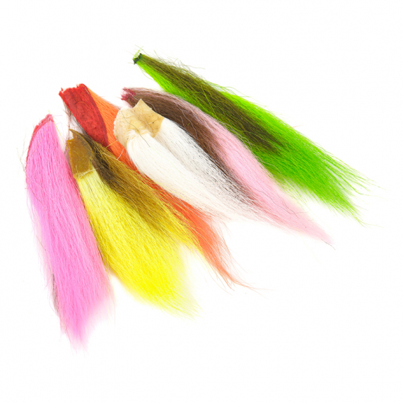 Bucktail Assortment. 6 Flourescent Colors i gruppen Krok & Småplock / Flugbindning / Flugbindningsmaterial / Hårmaterial / Bucktails hos Sportfiskeprylar.se (W-BTA500)