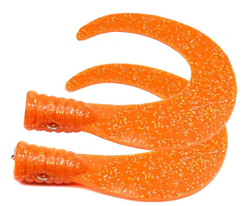 SvartZonker Big Tail (2-pack) - Orange i gruppen Fiskedrag / Jiggar & Gummibeten / Extra Tails & Curlys hos Sportfiskeprylar.se (ZS101103)