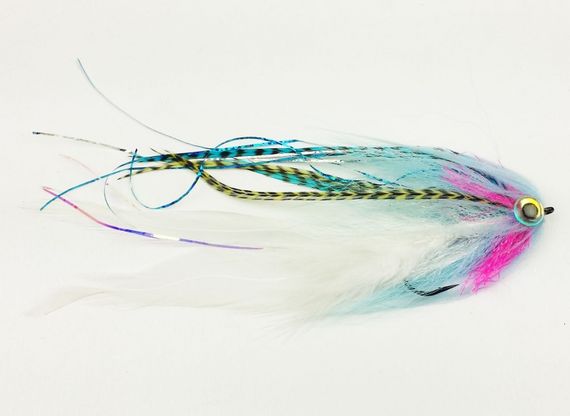Bauer Pikefly deceiver 4/0 Enkelkrok, UV Baitfish i gruppen Fiskedrag / Flugor / Gäddflugor hos Sportfiskeprylar.se (f18hf1607)