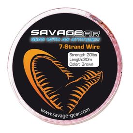 Savage Gear 7Strand Wire Brown 20m i gruppen Mete & Specimenfiske / Linor & Tafsmaterial hos Sportfiskeprylar.se (43788r)