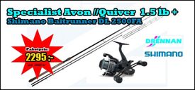 Specialist Avon //Quiver 1.5lb + Baitrunner DL 2500FA