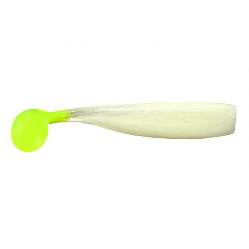Shaker Shad, 8cm, Glow/ Chartreuse Tail - 8pack