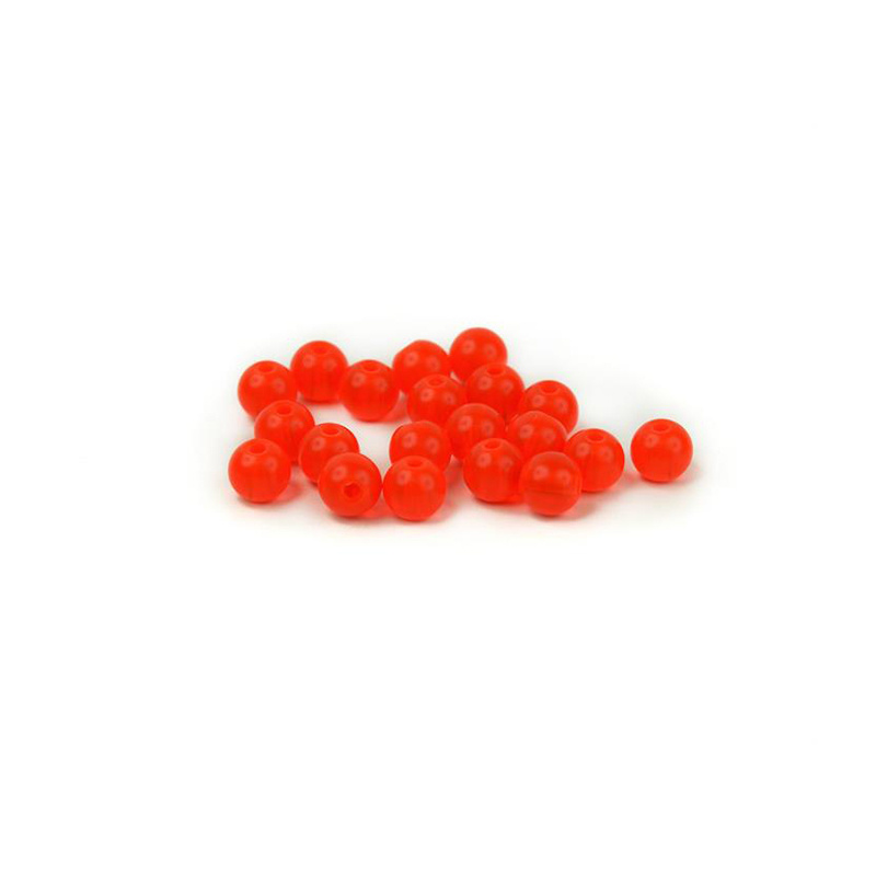 Articulated Beads 6mm - Fl. Salmo Red