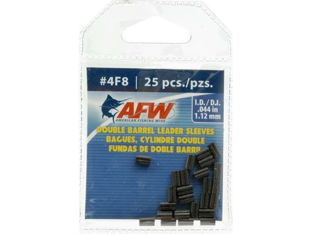 AFW Double Barrel Sleeves, Size #4F8 (1.12 mm) 25 pack
