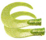 SvartZonker Big Tail (2-pack) - Chartreuse glitter