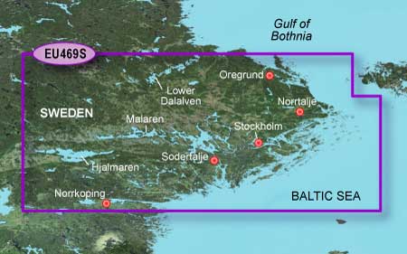 Garmin Bluechart G3 Vision 469S Norrköping-Öregrund i gruppen Marinelektronik & Båt / Sjökort & Kartor hos Sportfiskeprylar.se (010-C0813-00)