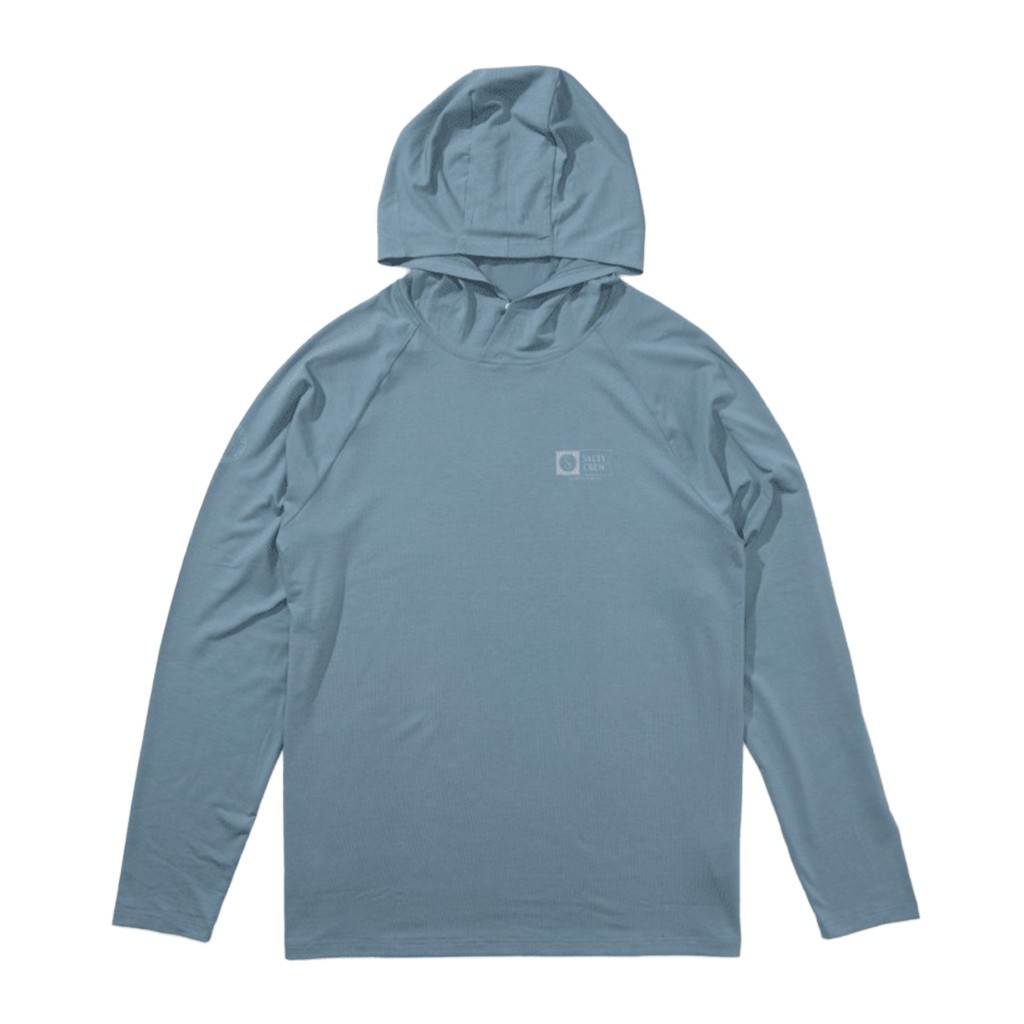 Salty Crew Mariner Hood Tech Tee Pilot Blue i gruppen Kläder & Skor / Kläder / Tröjor / Långärmade T-shirts hos Sportfiskeprylar.se (0804046543862r)
