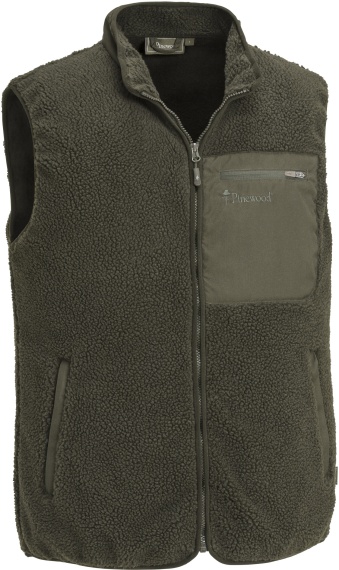 Pinewood Pile Vest Dark Green i gruppen Kläder & Skor / Kläder / Jackor / Fleecejackor hos Sportfiskeprylar.se (1-52050103008r)