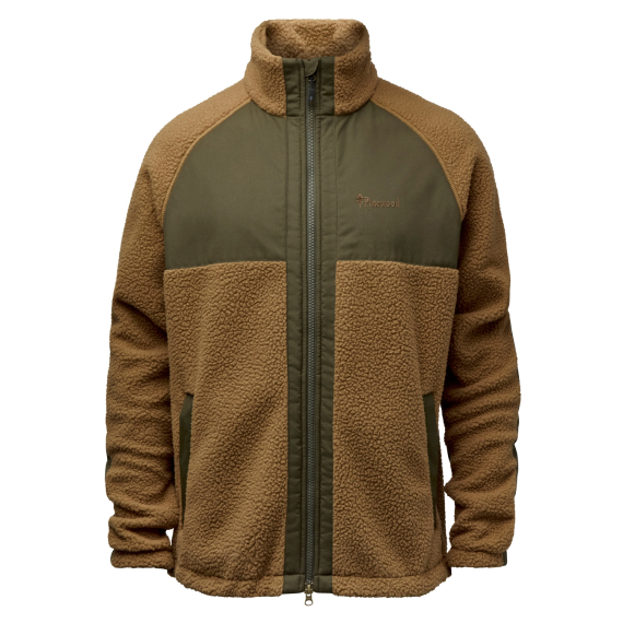 Pinewood Pile Fleece Jacket D. Sand/Mossgreen i gruppen Kläder & Skor / Kläder / Jackor / Fleecejackor hos Sportfiskeprylar.se (1-53660278005r)
