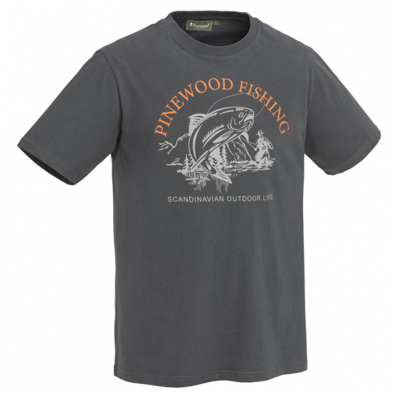 Pinewood Fish T-Shirt D.Anthracite i gruppen Kläder & Skor / Kläder / T-shirts hos Sportfiskeprylar.se (1-55720443006r)