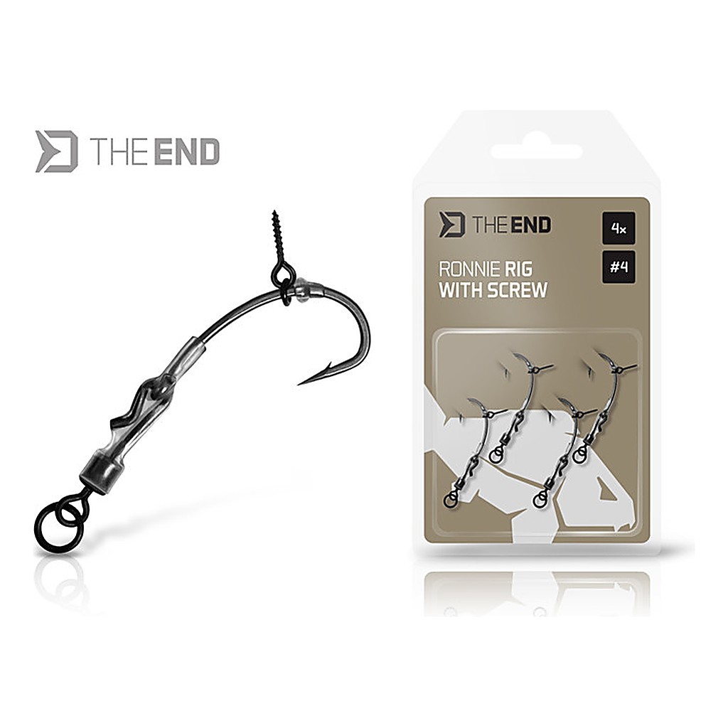 Delphin The End Ronnie Rig with Bait Screw 4-pack i gruppen Krok & Småplock / Färdiga Riggar hos Sportfiskeprylar.se (101005681r)