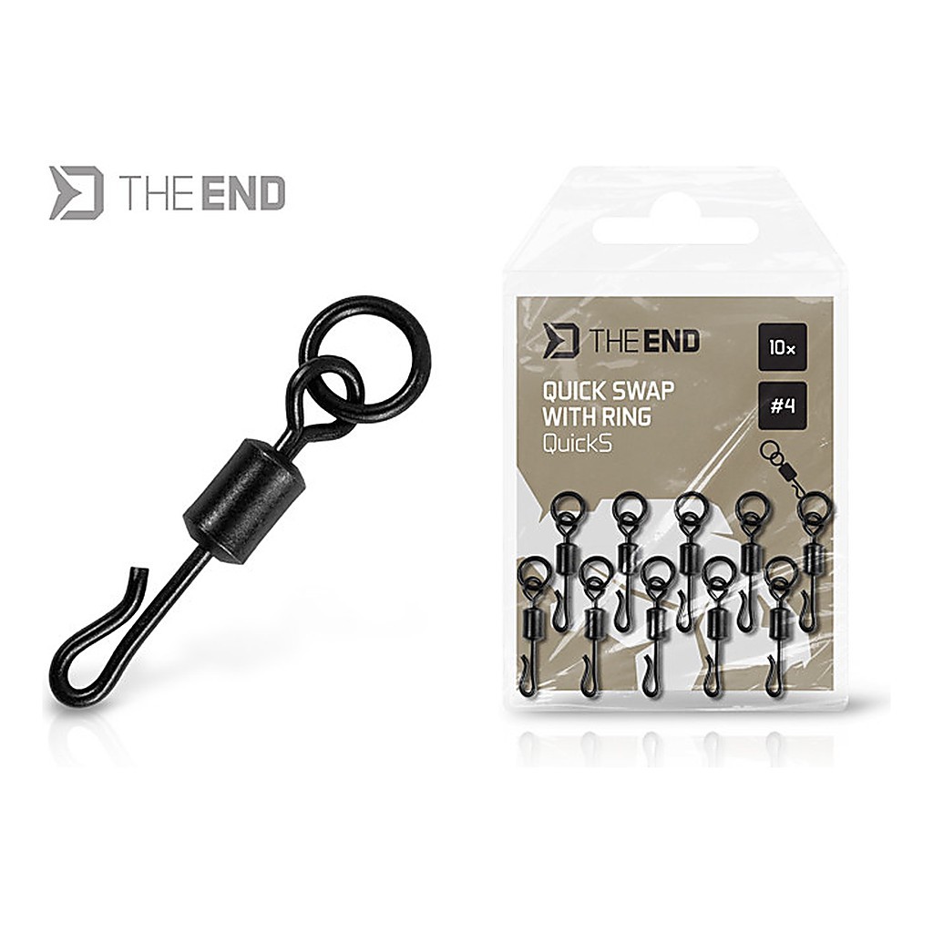 Delphin Quick Swap Swivel with Ring 10-pack - #4 i gruppen Krok & Småplock / Riggtillbehör / Övriga Riggtillbehör hos Sportfiskeprylar.se (101005873)