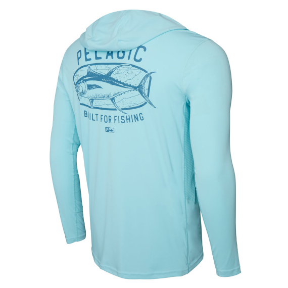 Pelagic Vaportek Hooded - Map Fish TAB i gruppen Kläder & Skor / Kläder / Tröjor / Hoodies hos Sportfiskeprylar.se (1015242005-TAB-Sr)
