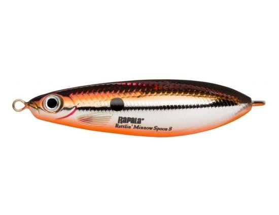 Rapala Minnow Spoon Rattlin 8 cm SBR i gruppen Fiskedrag / Skeddrag hos Sportfiskeprylar.se (102336NO)
