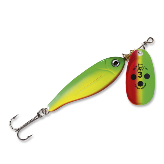 Blue Fox Vibrax Minnow Super BFMSV Nr 3 GYR i gruppen Fiskedrag / Spinnare hos Sportfiskeprylar.se (102788NO)