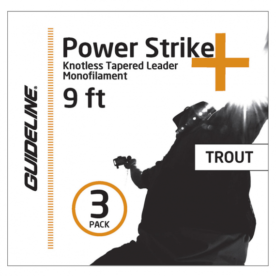 Guideline Power Strike (3-pack) i gruppen Krok & Småplock / Tafsar & Tafsmaterial / Färdiga Tafsar / Taperade Flugfisketafsar hos Sportfiskeprylar.se (104549GLr)