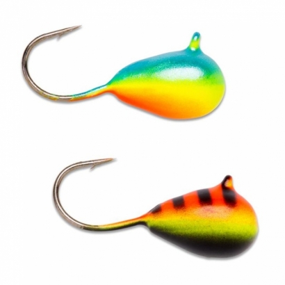 Volfram Mormyska 2-pack Stl 7 Färg 028 & 065 i gruppen Fiskedrag / Pimpelbeten / Mormyskor hos Sportfiskeprylar.se (105778NO)