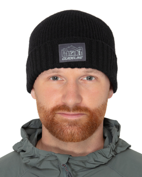 Guideline Black Gnat Beanie - Black i gruppen Kläder & Skor / Kepsar & Huvudbonader / Mössor hos Sportfiskeprylar.se (107713GL)