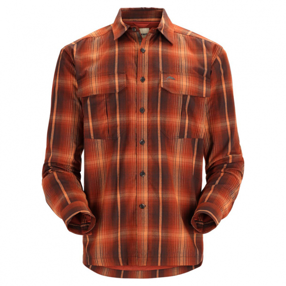 Simms Coldweather Shirt Hickory Clay Plaid i gruppen Kläder & Skor / Kläder / Skjortor hos Sportfiskeprylar.se (10777-562-30r)