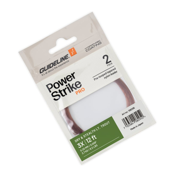 Guideline Dry & Stealth Light Trout Leader 12\' i gruppen Krok & Småplock / Tafsar & Tafsmaterial / Färdiga Tafsar / Taperade Flugfisketafsar hos Sportfiskeprylar.se (108295GLr)