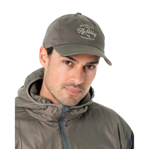 Guideline Fly Fishing Dad Cap - Forest Grey i gruppen Kläder & Skor / Kepsar & Huvudbonader / Kepsar / Dad Caps hos Sportfiskeprylar.se (108505GL)