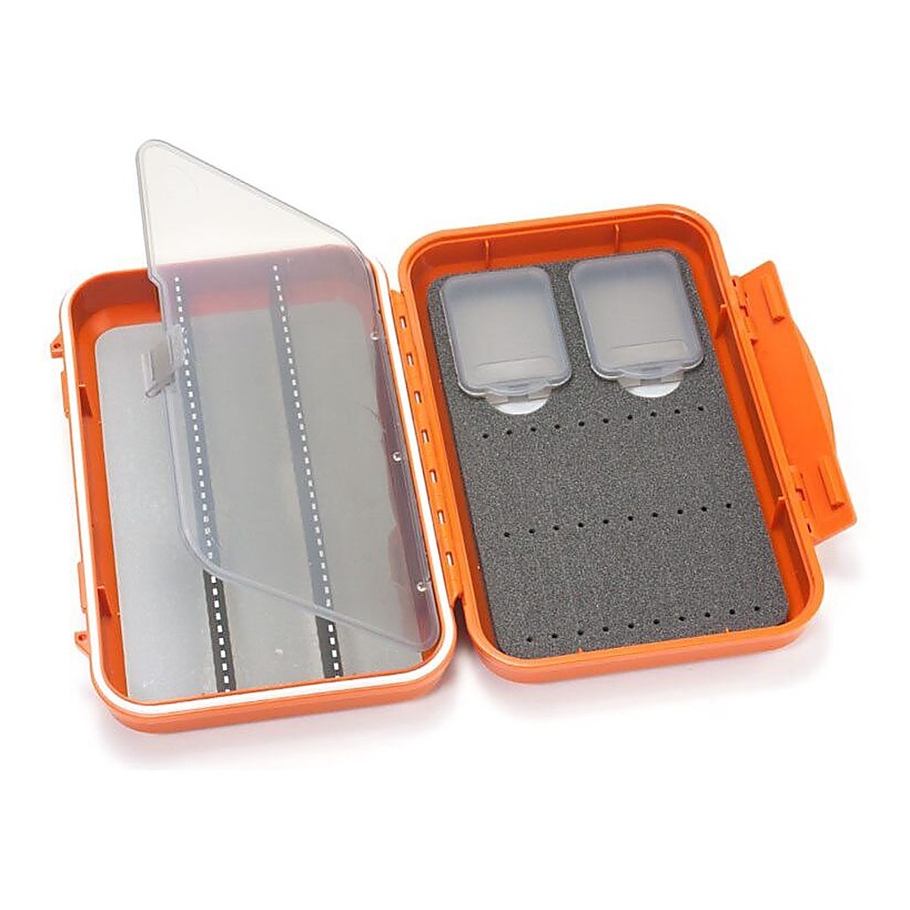 C&F Medium 2-Row WP Tube Fly Case w 3 Comp (CF-2403V) Burnt Orange i gruppen Förvaring / Boxar & Lådor / Flugaskar hos Sportfiskeprylar.se (1100181)