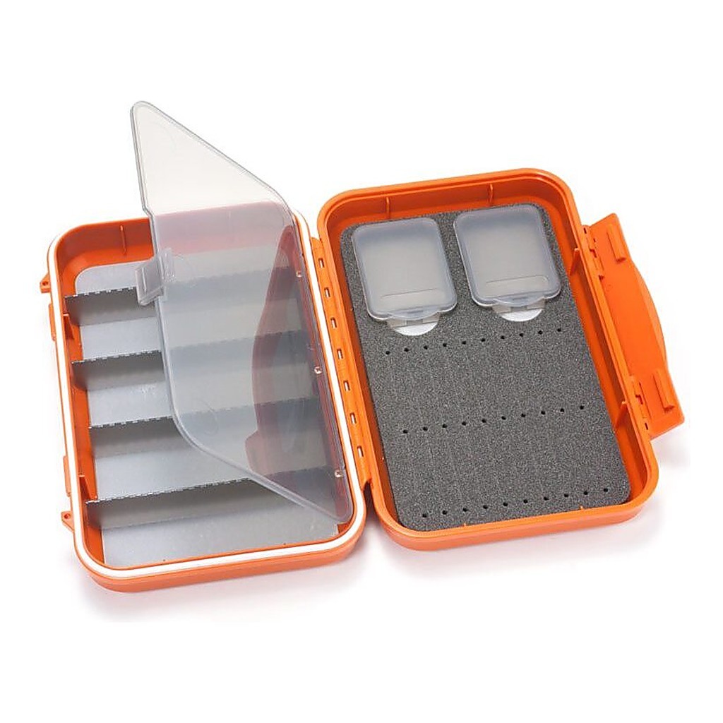 C&F Medium 2-Row WP Tube Fly Case w 5 Comp (CF-2405H) Burnt Orange i gruppen Förvaring / Boxar & Lådor / Flugaskar hos Sportfiskeprylar.se (1100183)