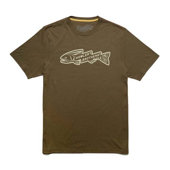 Howler Bro\'s T-Shirt Trout Bolt Ivy Green i gruppen Kläder & Skor / Kläder / T-shirts hos Sportfiskeprylar.se (110925F-TRO-Sr)