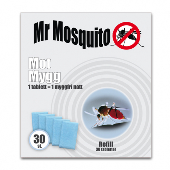 Mr Mosquito Refill (30-pack) i gruppen Outdoor / Myggmedel & Myggskydd / Myggskydd & Myggbortstötare hos Sportfiskeprylar.se (112002TC)