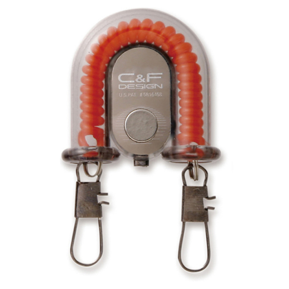 C&F 2-in-1 Retractor w Fly Catcher Orange (CFA-70WF) i gruppen Verktyg & Tillbehör / Pin-On-Reels hos Sportfiskeprylar.se (1120209)